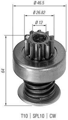 MAGNETI MARELLI Zobrats, Starteris 940113020055